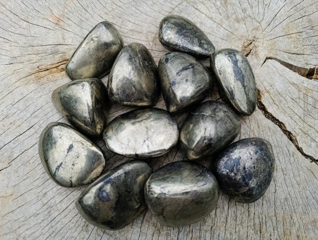 Polished Basalt Pharaoh Stone Free Forms x 12 From Iron Duke Mine, Zimbabwe - Toprock Gemstones and Minerals 