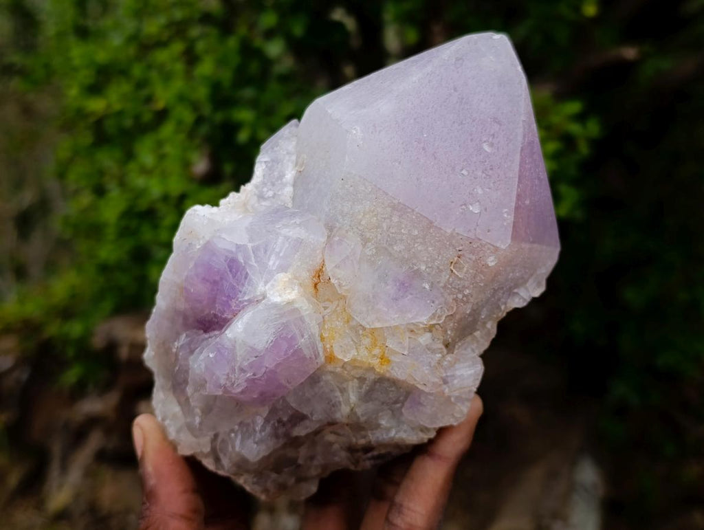 Natural Large Jacaranda Amethyst Single Crystals x 3 From Mumbwa, Zambia - Toprock Gemstones and Minerals 