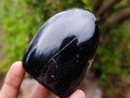 Polished Black Tourmaline Standing Display Pieces x 3 From Madagascar - Toprock Gemstones and Minerals 