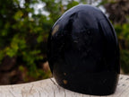 Polished Black Tourmaline Standing Display Pieces x 3 From Madagascar - Toprock Gemstones and Minerals 