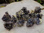 Natural Smokey Fluorite Specimens with Yellow Vermiculite Mica x 12 From Erongo, Namibia - Toprock Gemstones and Minerals 