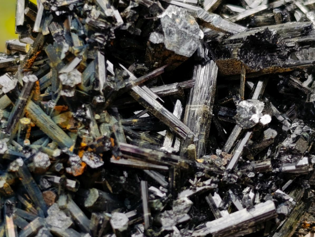 Natural Schorl Black Tourmaline Cluster Specimens with Associated Minerals x 12 From Erongo, Namibia - Toprock Gemstones and Minerals 