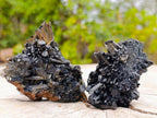 Natural Schorl Black Tourmaline Cluster Specimens with Associated Minerals x 12 From Erongo, Namibia - Toprock Gemstones and Minerals 