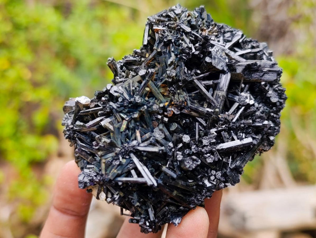 Natural Schorl Black Tourmaline Cluster Specimens with Associated Minerals x 12 From Erongo, Namibia - Toprock Gemstones and Minerals 