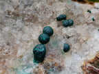 Natural Large Cabinet Size Ball Malachite Specimen Coated with Drusy White Quartz on Dolomite x 1 From Mindingi Mine, Kambove, Congo - Toprock Gemstones and Minerals 