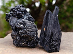 Natural Schorl Black Tourmaline Specimens with Associated Minerals x 13 From Erongo, Namibia - Toprock Gemstones and Minerals 