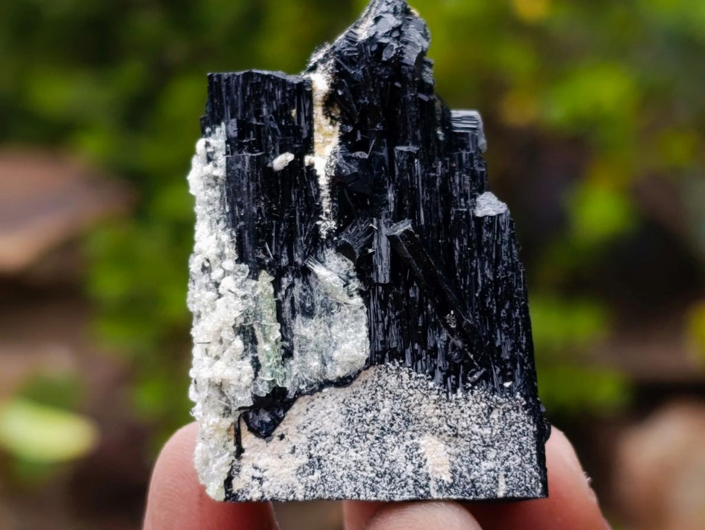 Natural Schorl Black Tourmaline Specimens with Associated Minerals x 13 From Erongo, Namibia - Toprock Gemstones and Minerals 