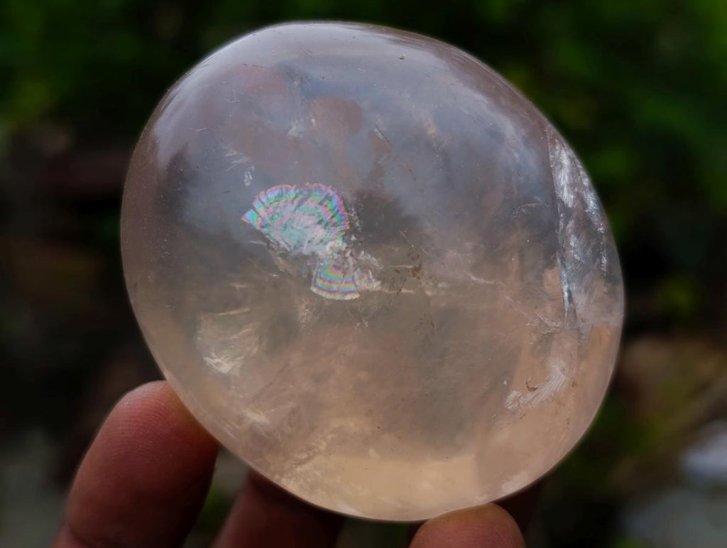 Polished Gemmy Rose Quartz Palm Stones x 12 From Madagascar - Toprock Gemstones and Minerals 