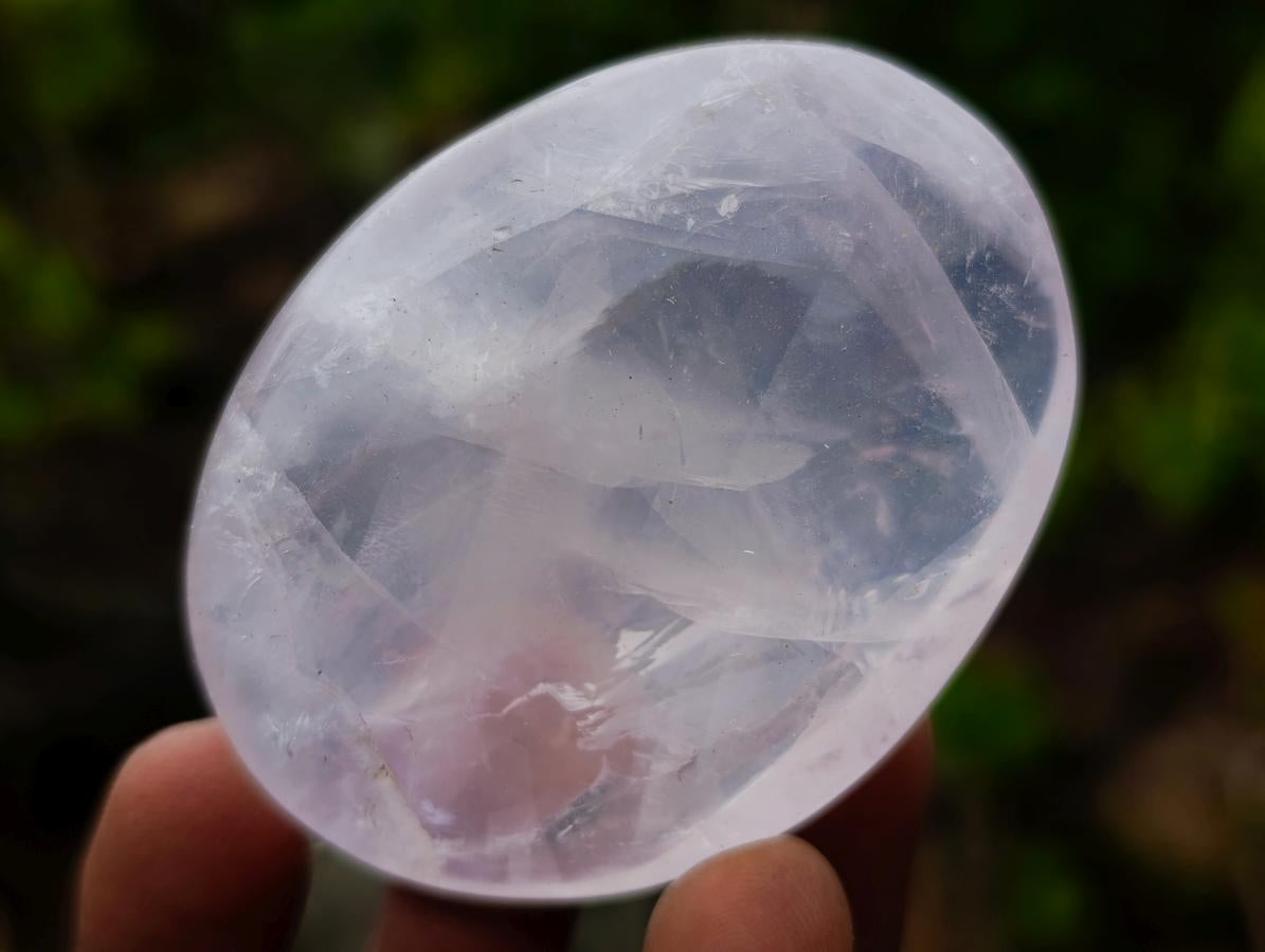 Polished Gemmy Rose Quartz Palm Stones x 12 From Madagascar - Toprock Gemstones and Minerals 