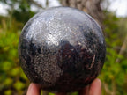 Polished Large Silver Lead Galena Sphere x 1 From Kaokoveld, Namibia - Toprock Gemstones and Minerals 