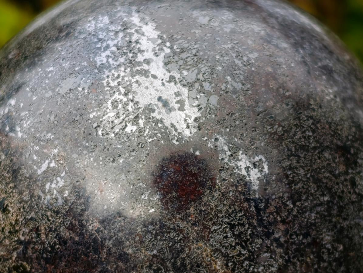 Polished Large Silver Lead Galena Sphere x 1 From Kaokoveld, Namibia - Toprock Gemstones and Minerals 