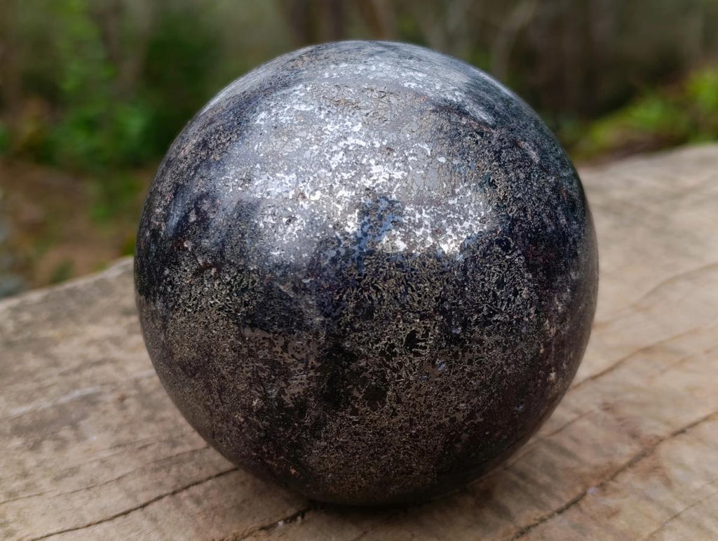 Polished Large Silver Lead Galena Sphere x 1 From Kaokoveld, Namibia - Toprock Gemstones and Minerals 
