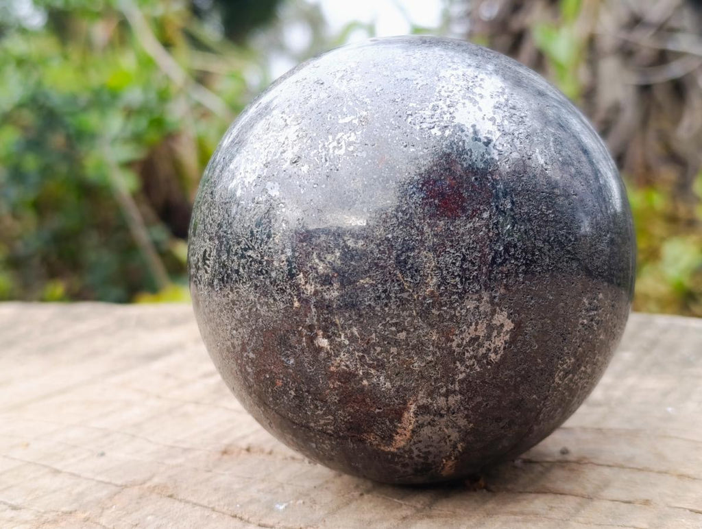 Polished Large Silver Lead Galena Sphere x 1 From Kaokoveld, Namibia - Toprock Gemstones and Minerals 