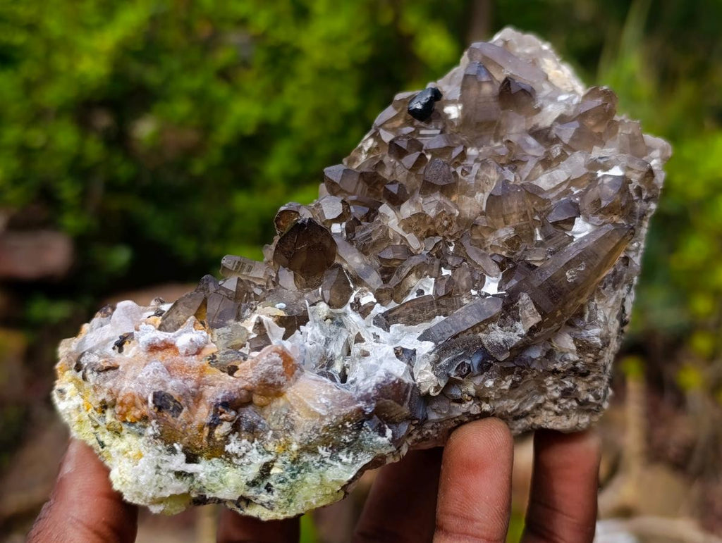 Natural Smokey Quartz Crystals and Clusters with Associated Minerals x 42 From Erongo, Namibia - Toprock Gemstones and Minerals 