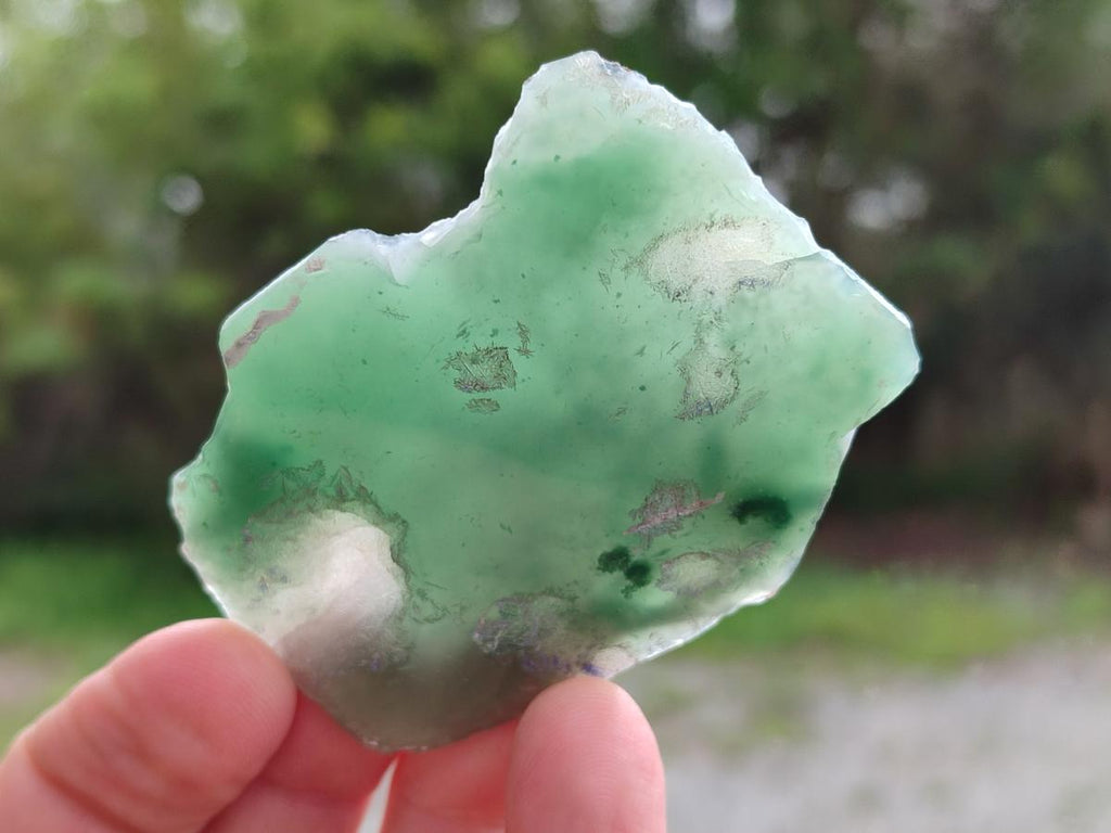 Polished One Side Mtorolite Chrysoprase Slices x 24 From Mutorashanga, Zimbabwe - Toprock Gemstones and Minerals 