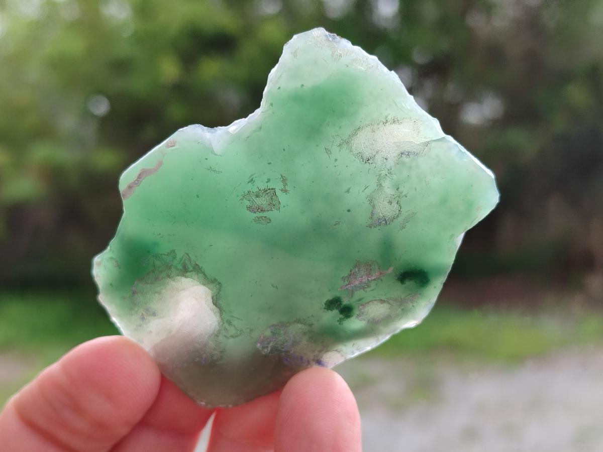 Polished One Side Mtorolite Chrysoprase Slices x 24 From Mutorashanga, Zimbabwe - Toprock Gemstones and Minerals 