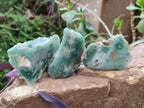 Polished One Side Mtorolite Chrysoprase Slices x 24 From Mutorashanga, Zimbabwe - Toprock Gemstones and Minerals 