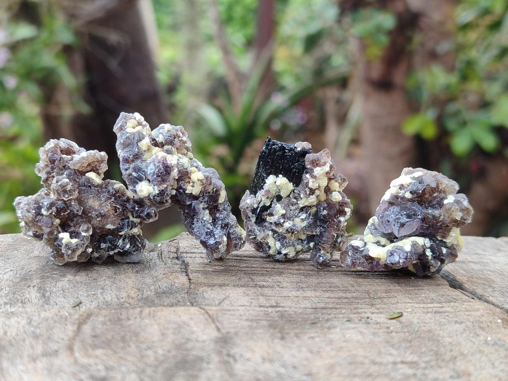 Natural Smokey Fluorite Specimens with Yellow Muscovite Mica x 70 From Erongo, Namibia - Toprock Gemstones and Minerals 