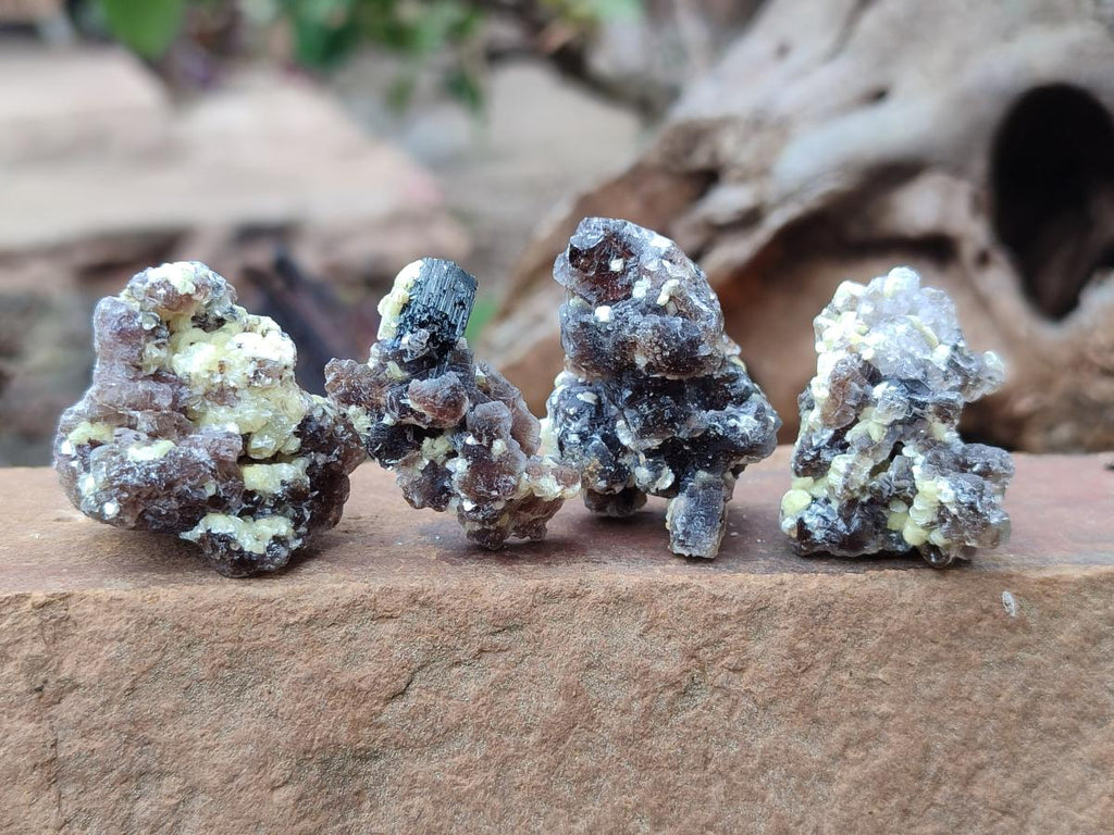 Natural Smokey Fluorite Specimens with Yellow Muscovite Mica x 70 From Erongo, Namibia - Toprock Gemstones and Minerals 