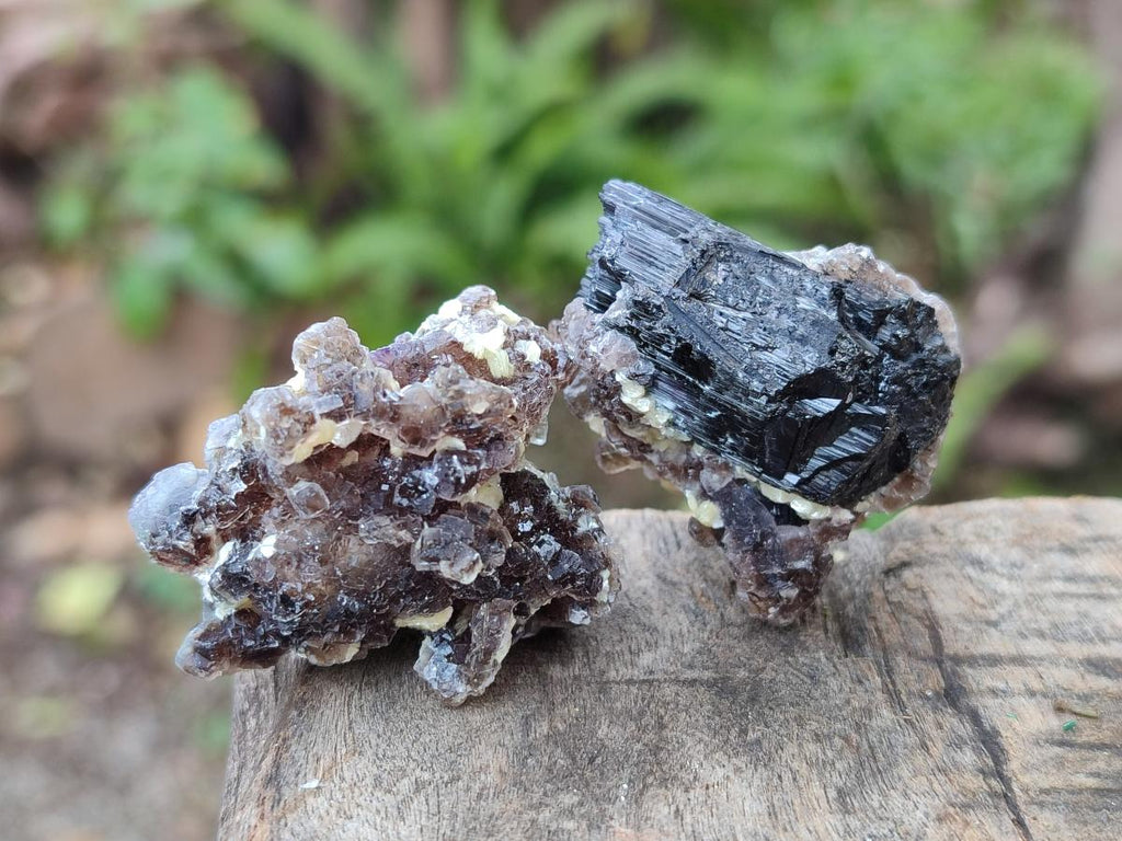 Natural Smokey Fluorite Specimens with Yellow Muscovite Mica x 70 From Erongo, Namibia - Toprock Gemstones and Minerals 