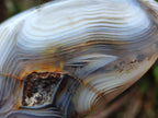 Polished and Natural Mix of Banded Agate Pieces x 6 From Madagascar - Toprock Gemstones and Minerals 