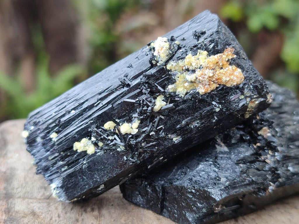 Natural Schorl Black Tourmaline Crystal Specimens x 12 From Erongo, Namibia - Toprock Gemstones and Minerals 