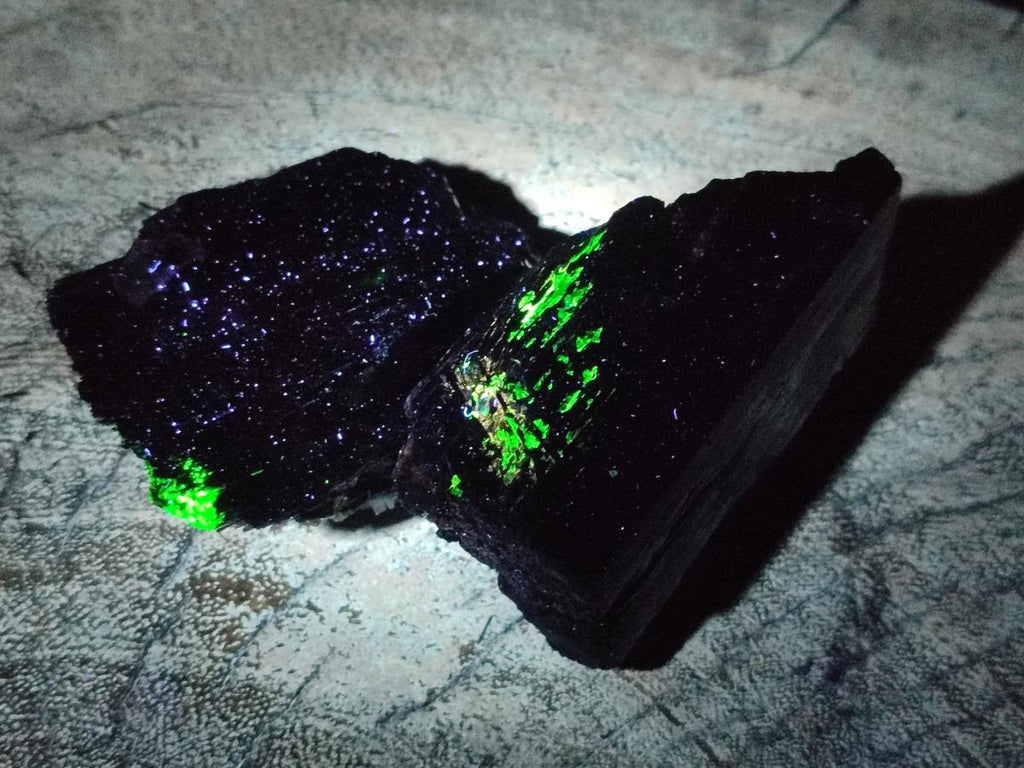 Natural Schorl Black Tourmaline Crystal Specimens x 12 From Erongo, Namibia - Toprock Gemstones and Minerals 