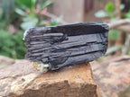 Natural Schorl Black Tourmaline Crystal Specimens x 12 From Erongo, Namibia - Toprock Gemstones and Minerals 