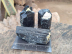 Natural Schorl Black Tourmaline Crystal Specimens x 12 From Erongo, Namibia - Toprock Gemstones and Minerals 