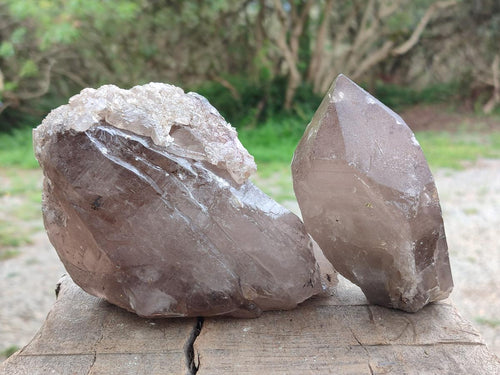 Polished Clear Quartz Crystals x 2 From Madagascar - Toprock Gemstones and Minerals 