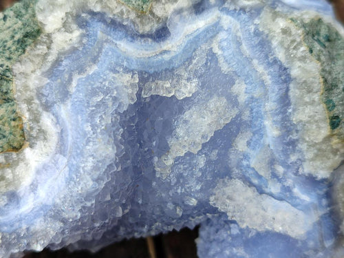 Natural Blue Lace Agate Specimens x 6 From Nsanje, Malawi - Toprock Gemstones and Minerals 