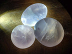 Polished Gemmy Rose Quartz Palm Stones x 12 From Madagascar - Toprock Gemstones and Minerals 