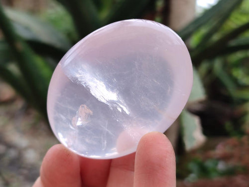 Polished Gemmy Rose Quartz Palm Stones x 12 From Madagascar - Toprock Gemstones and Minerals 