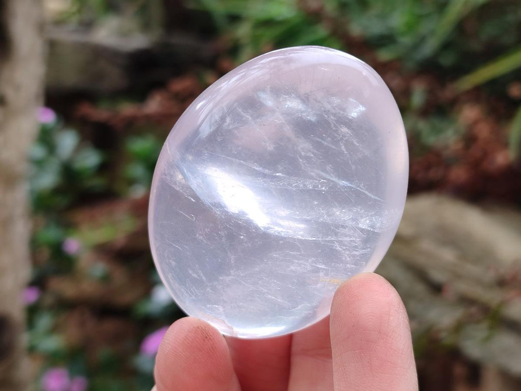 Polished Gemmy Rose Quartz Palm Stones x 12 From Madagascar - Toprock Gemstones and Minerals 