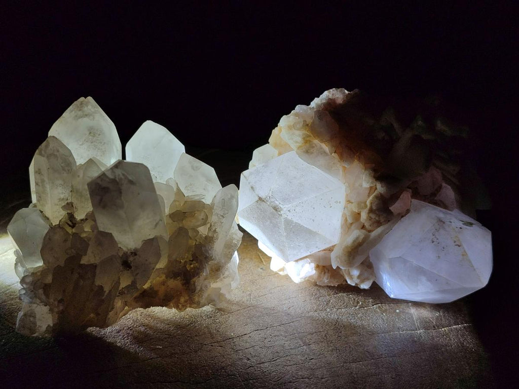 Natural Malagasy Quartz Clusters x 12 From Madagascar - Toprock Gemstones and Minerals 