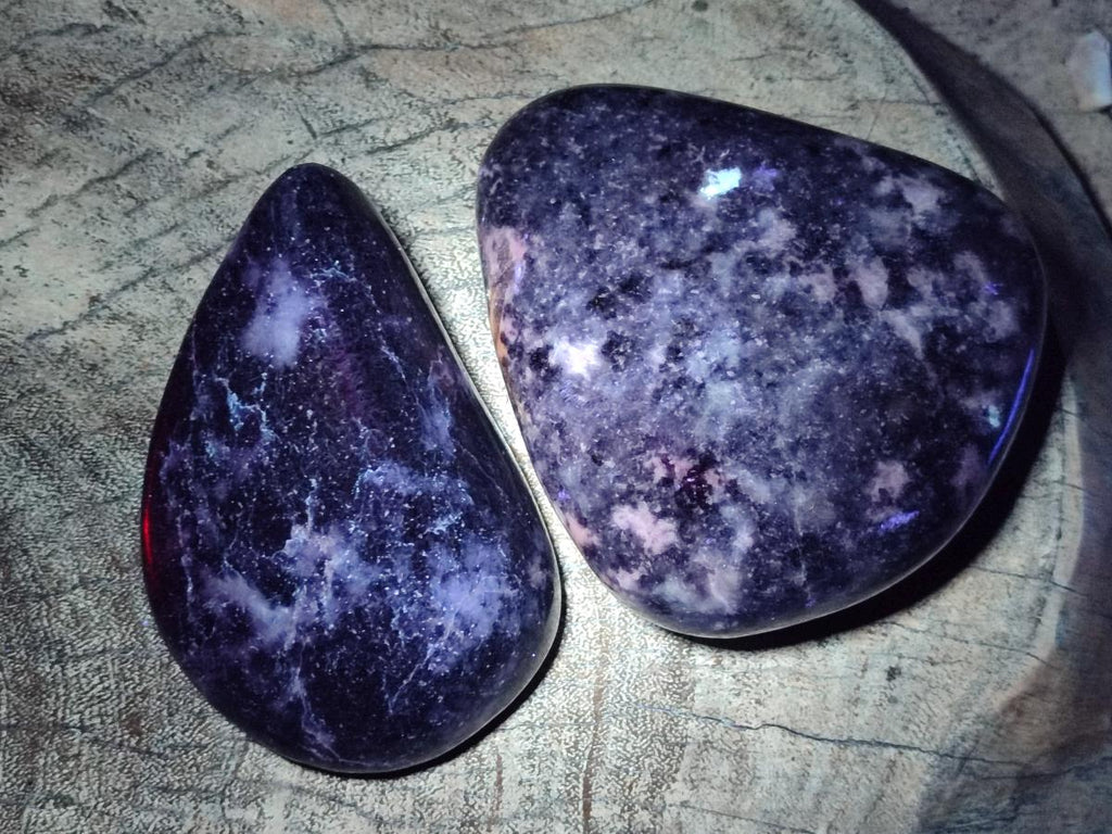 Polished Large Lepidolite Free Forms x 6 From Zimbabwe - Toprock Gemstones and Minerals 