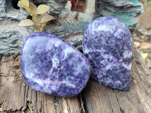 Polished Large Lepidolite Free Forms x 6 From Zimbabwe - Toprock Gemstones and Minerals 