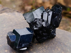 Natural Schorl Black Tourmaline Specimens x 6 From Erongo, Namibia - Toprock Gemstones and Minerals 