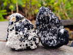 Natural Schorl Black Tourmaline Specimens x 6 From Erongo, Namibia - Toprock Gemstones and Minerals 