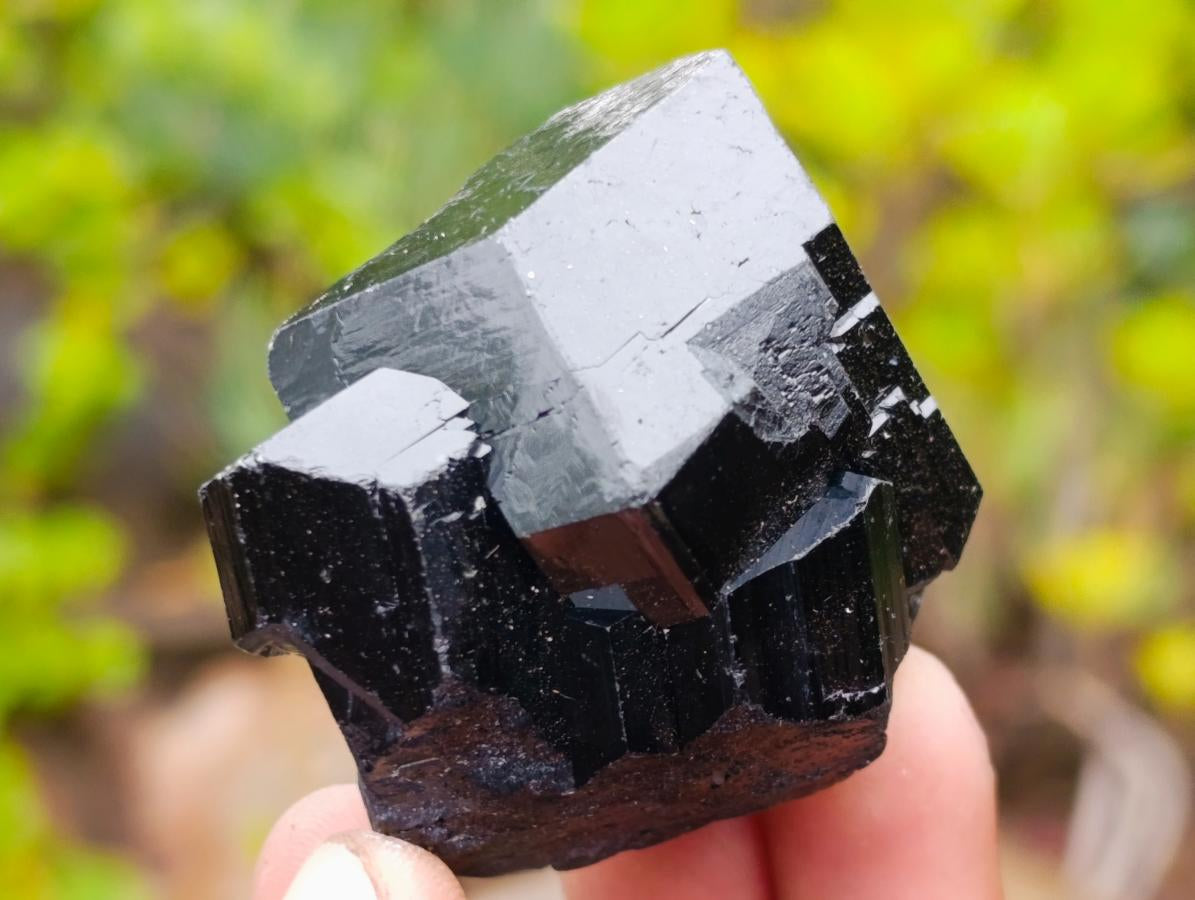 Natural Schorl Black Tourmaline Specimens x 6 From Erongo, Namibia - Toprock Gemstones and Minerals 
