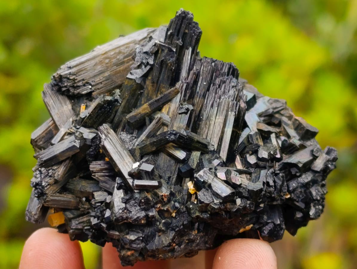 Natural Schorl Black Tourmaline Specimens x 6 From Erongo, Namibia - Toprock Gemstones and Minerals 
