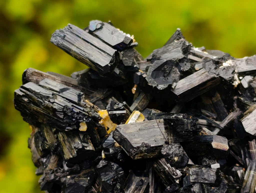 Natural Schorl Black Tourmaline Specimens x 6 From Erongo, Namibia - Toprock Gemstones and Minerals 