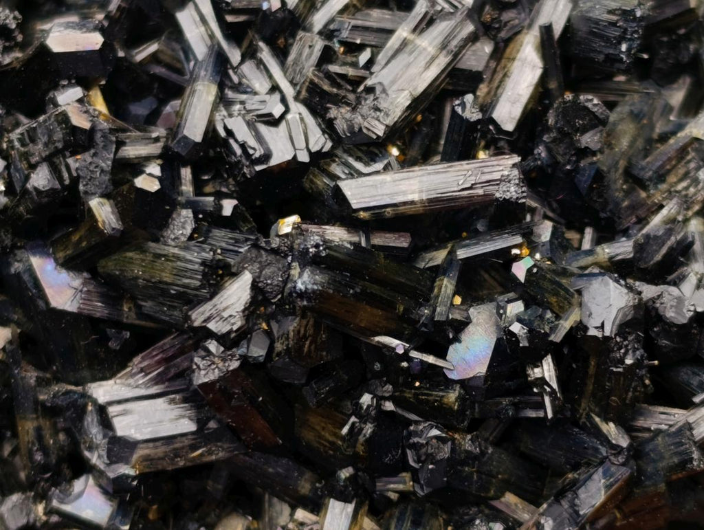 Natural Schorl Black Tourmaline Specimens x 6 From Erongo, Namibia - Toprock Gemstones and Minerals 