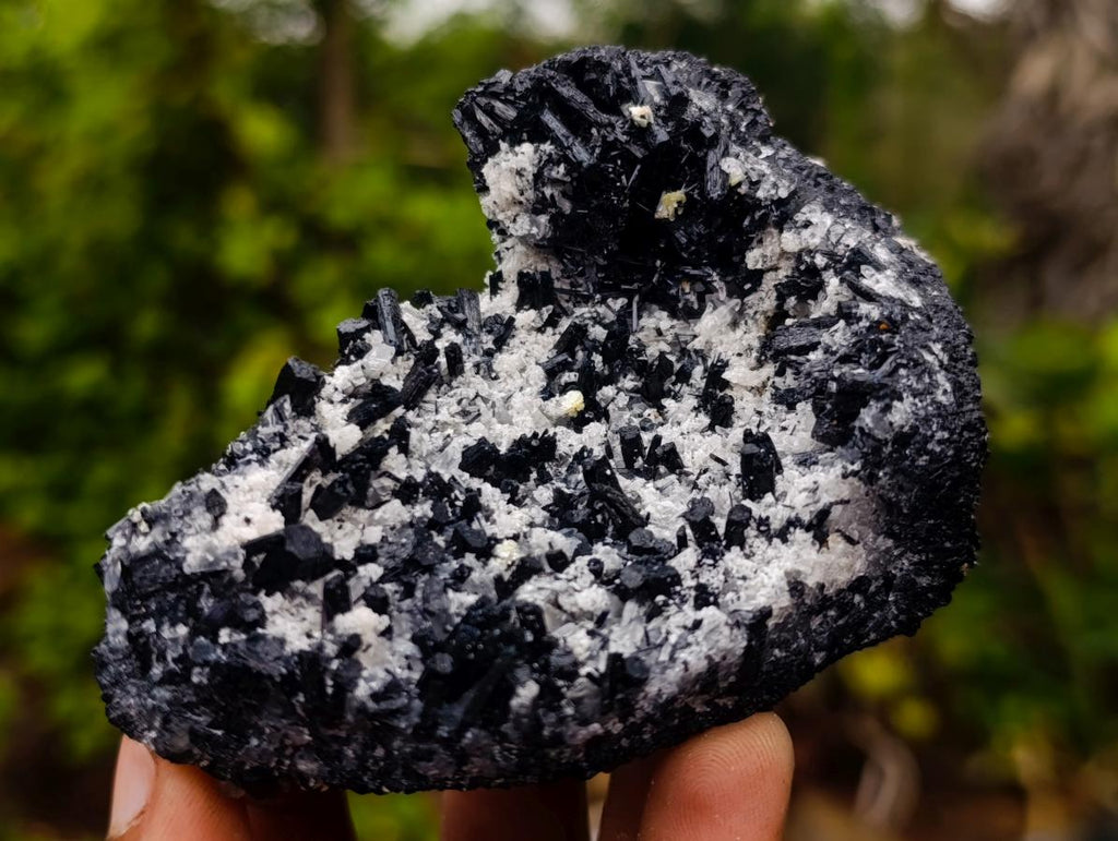 Natural Schorl Black Tourmaline Specimens x 6 From Erongo, Namibia - Toprock Gemstones and Minerals 