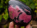 Polished Rhodonite Gemstone Eggs x 6 From Ambindavato, Madagascar - Toprock Gemstones and Minerals 