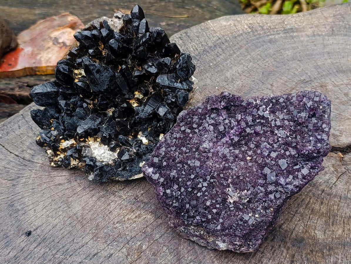Natural Mix of Mineral Specimens x 2 From Erongo, Namibia