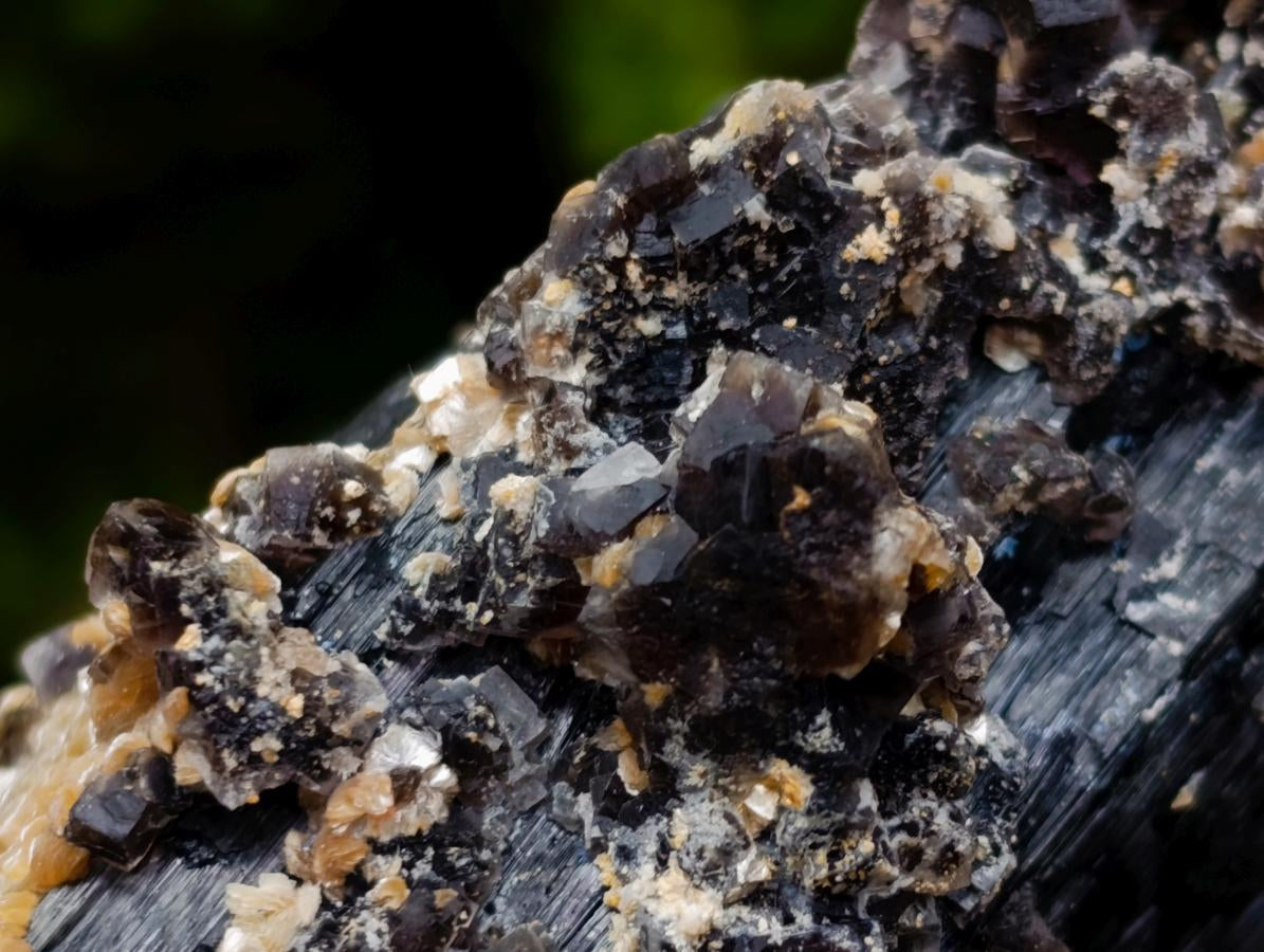 Natural Smokey Fluorite Specimens with Associated Minerals x 2 From Erongo, Namibia - Toprock Gemstones and Minerals 