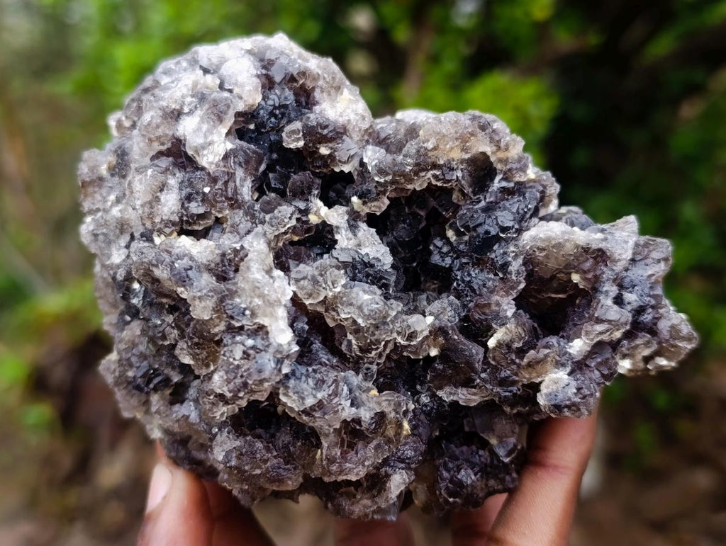 Natural Smokey Fluorite Specimens with Associated Minerals x 2 From Erongo, Namibia - Toprock Gemstones and Minerals 