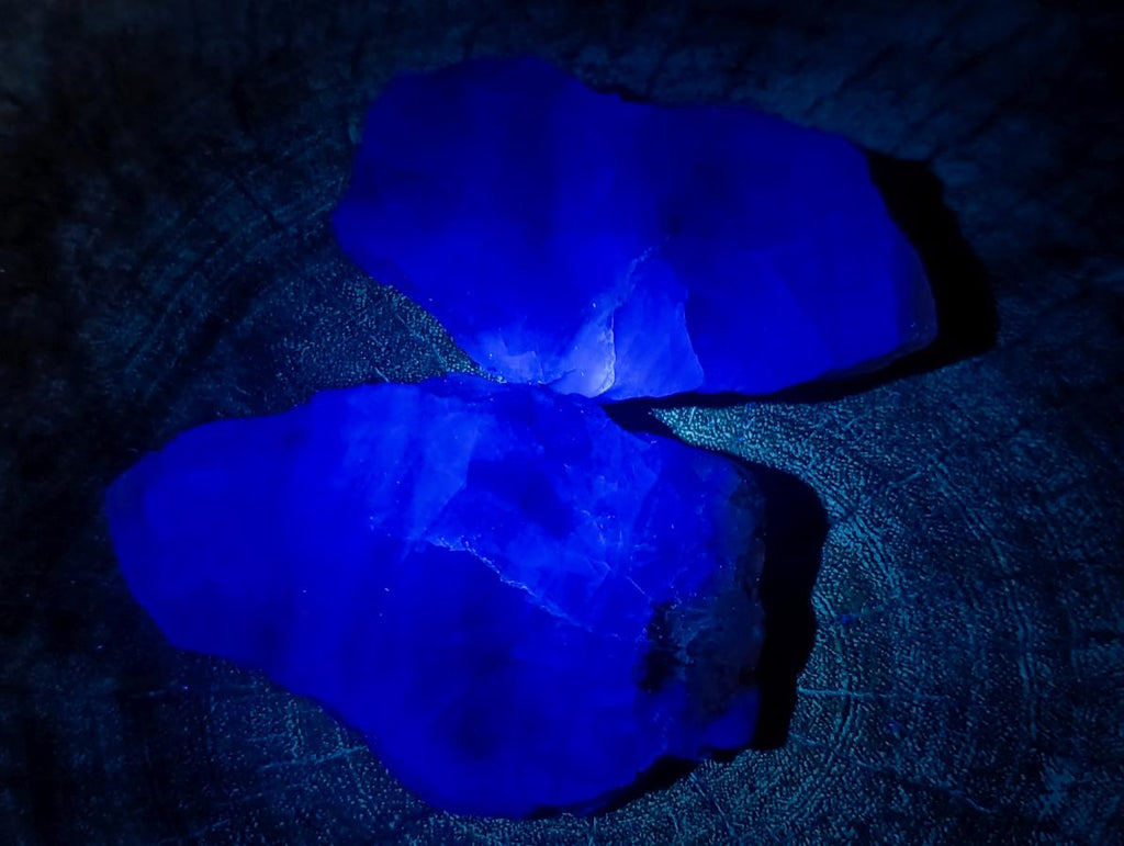 Polished One Side Watermelon Fluorite Slice x 6 From Uis, Namibia - Toprock Gemstones and Minerals 