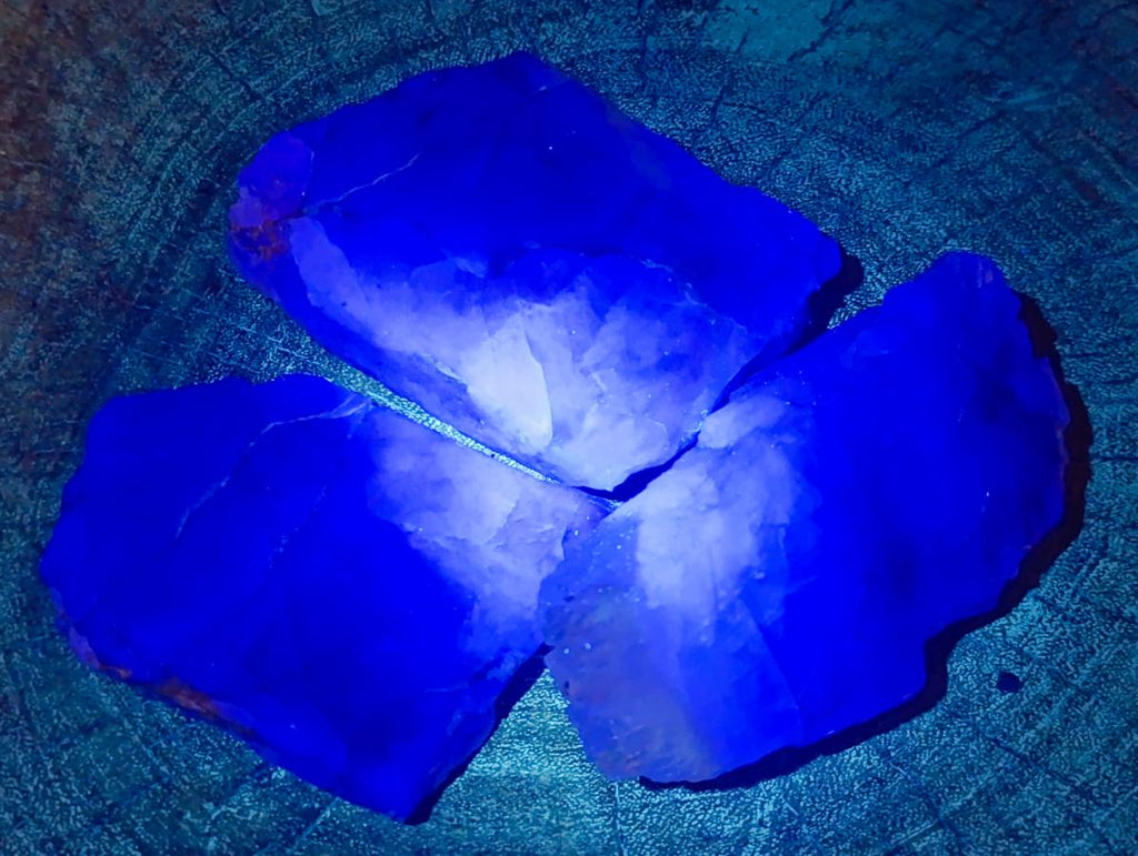 Polished One Side Watermelon Fluorite Slice x 6 From Uis, Namibia - Toprock Gemstones and Minerals 